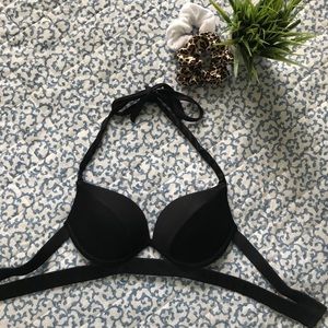 VICTORIA’S SECRET BLACK PUSH-UP BIKINI TOP